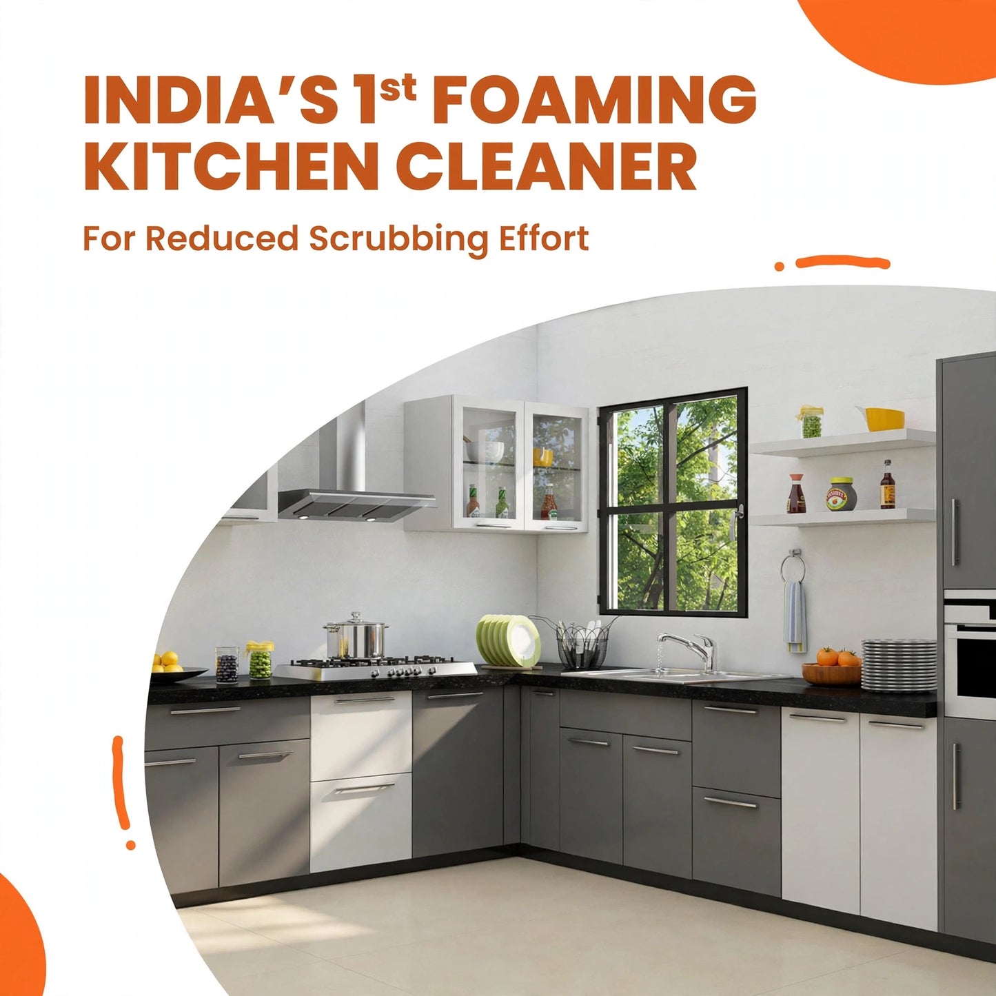 Foam-Based Complete Kitchen Cleaner & Disinfectant Buy 1 Get 1 FREE