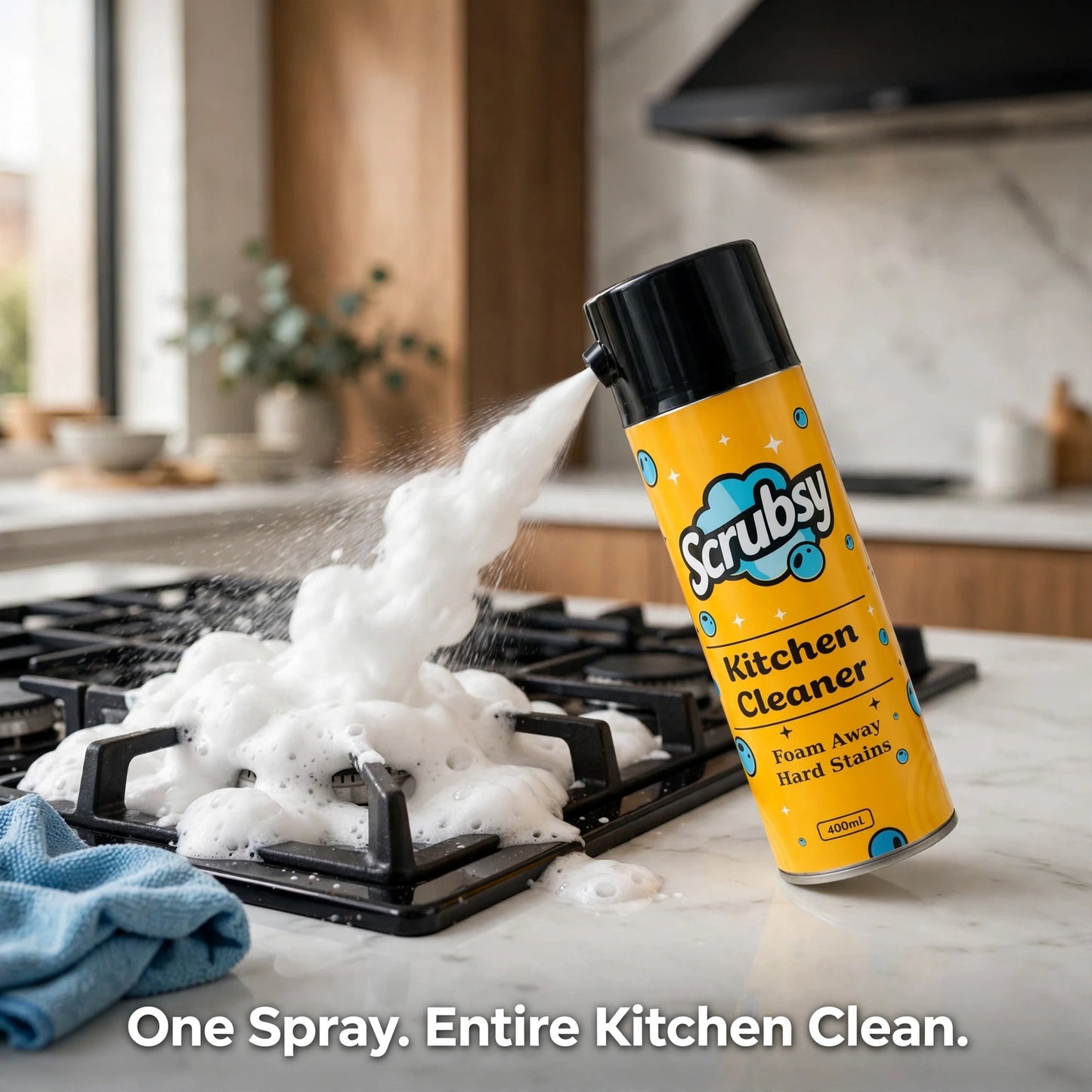 Foam-Based Complete Kitchen Cleaner & Disinfectant Buy 1 Get 1 FREE